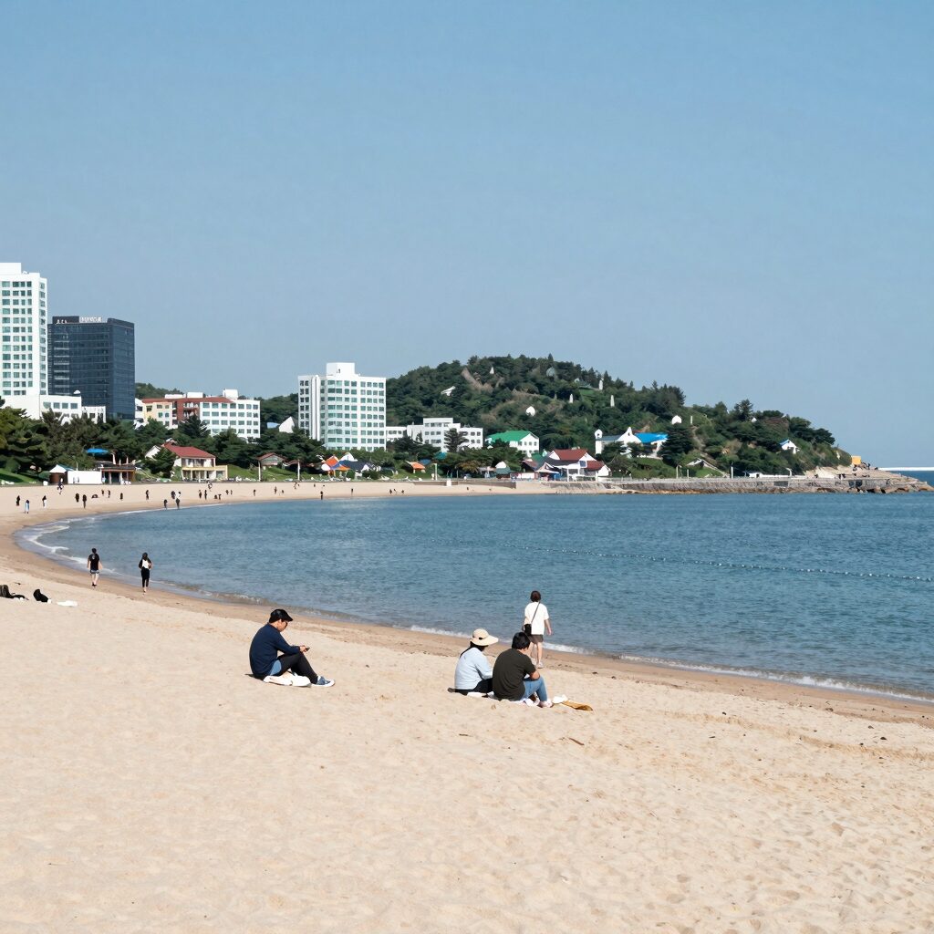 베이다이허 해변과 공원 전경