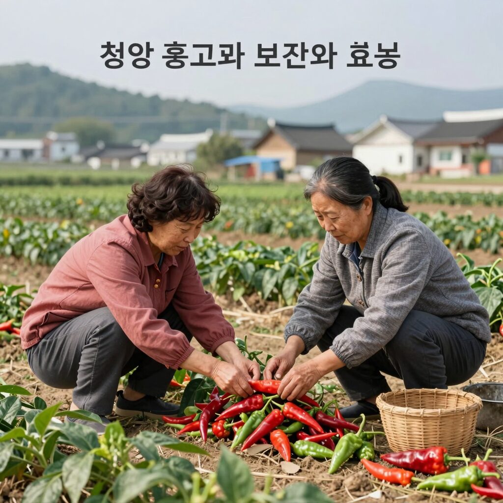 청양 홍고추 보관법과 효능