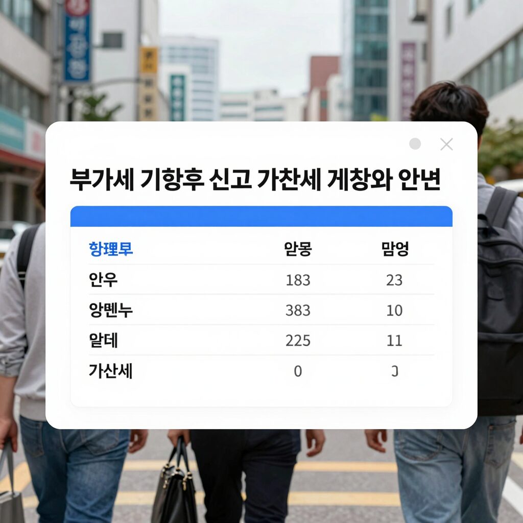 부가세 기한후 신고 가산세 계산과 감면 안내 화면