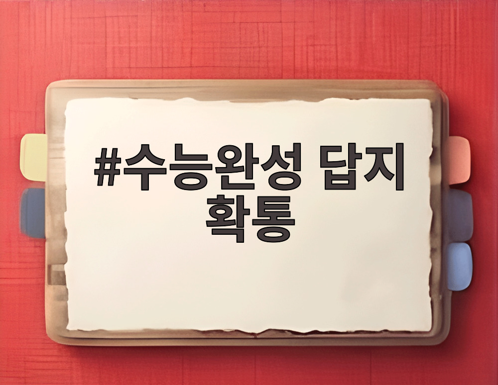 수능완성 답지 확통