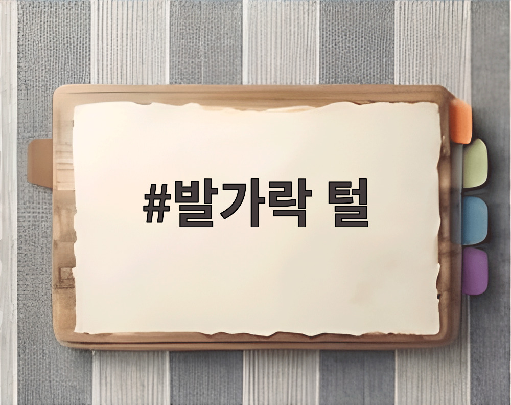 발가락 털