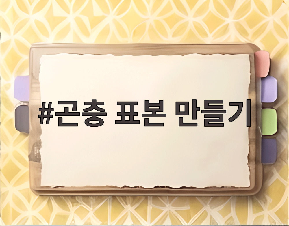 곤충 표본 만들기