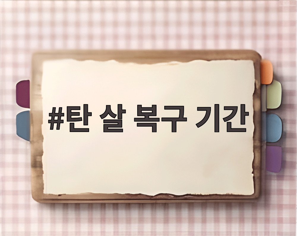 탄 살 복구 기간
