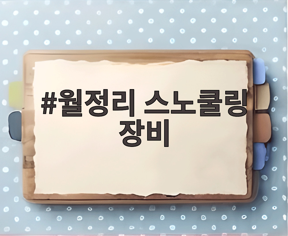 월정리 스노쿨링 장비