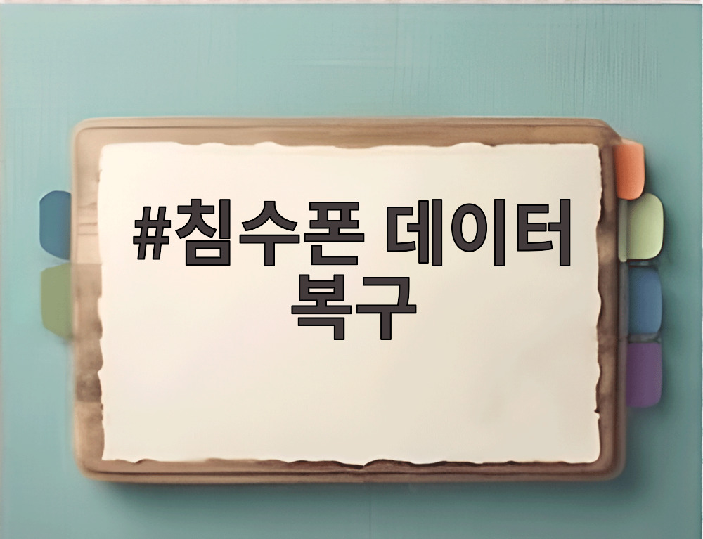 침수폰 데이터 복구