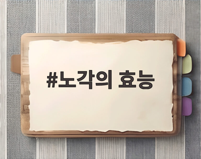 노각의 효능
