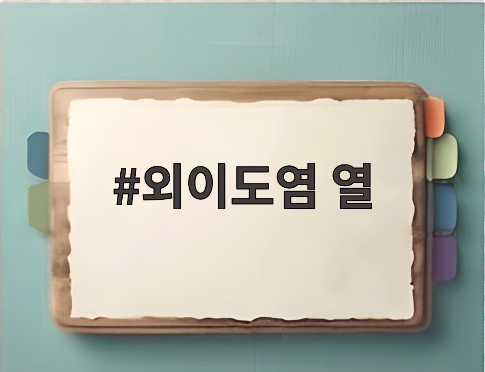 외이도염 열