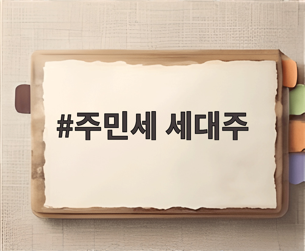 주민세 세대주