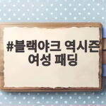 블랙야크 역시즌 여성 패딩