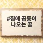 집에 곱등이 나오는 꿈 해몽과 의미 집에 곱등이 나오는 꿈