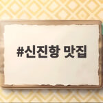 신진항 맛집 오징어회 물회 통찜 후기 신진항 맛집