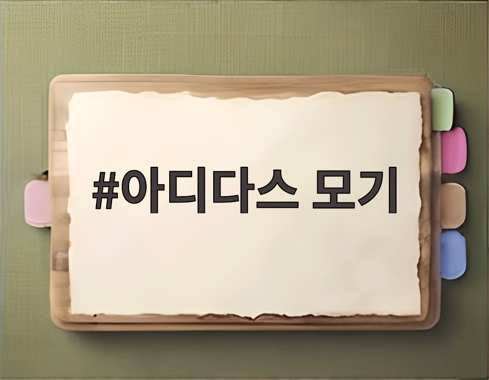 아디다스 모기