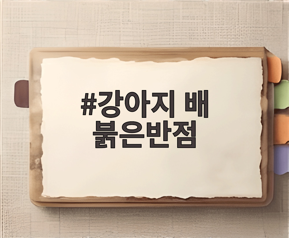 강아지 배 붉은반점
