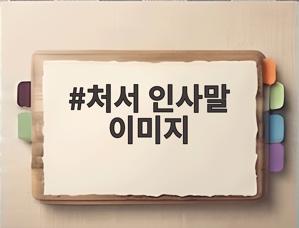 처서 인사말 이미지