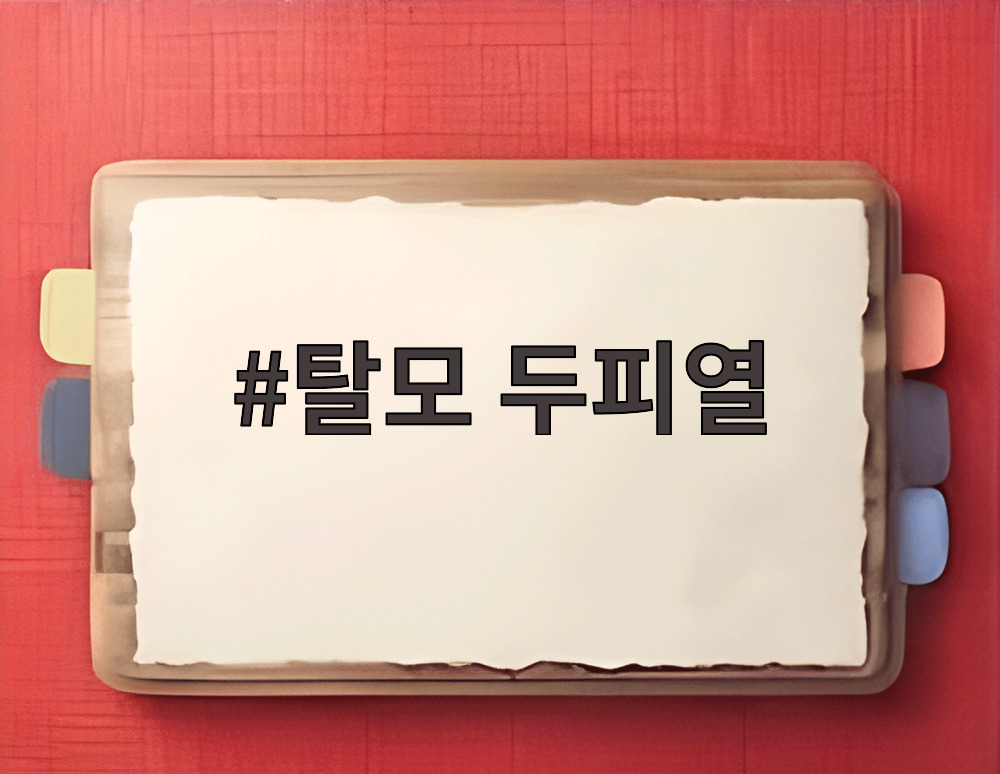 탈모 두피열