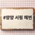 양양 서핑 해변