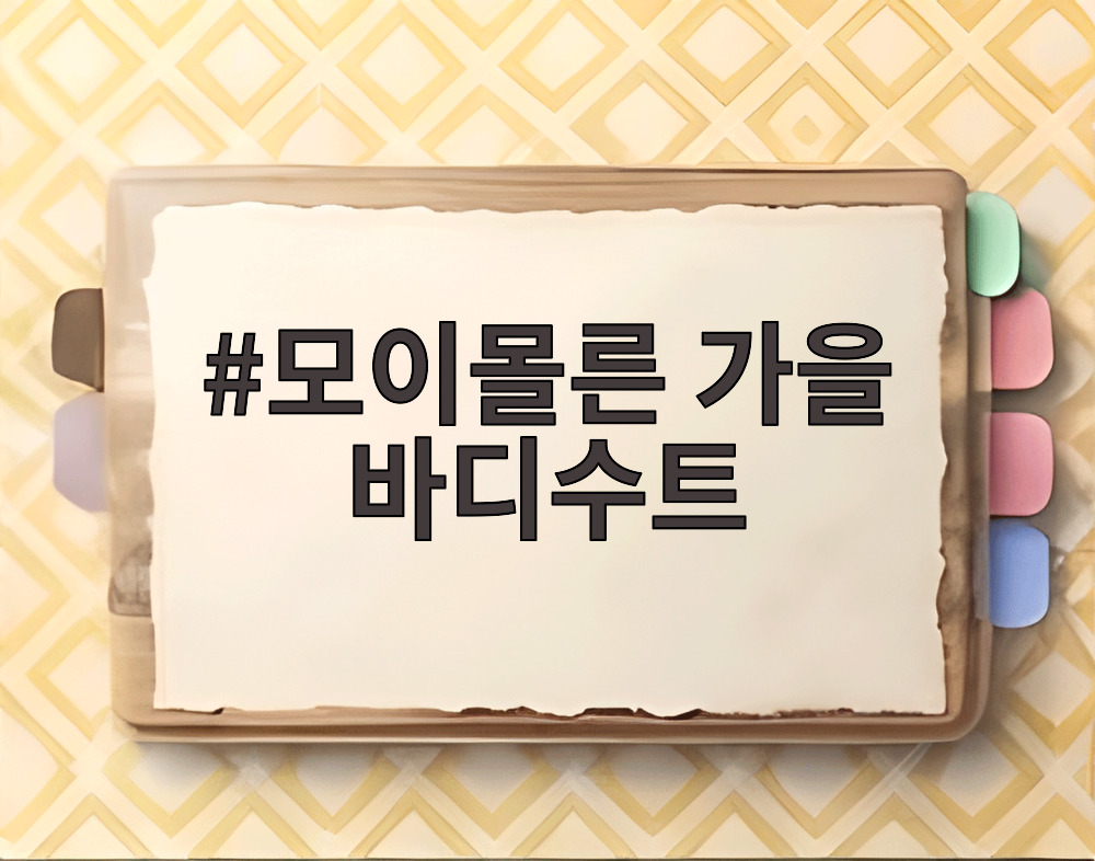 모이몰른 가을 바디수트