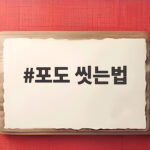 포도 씻는법