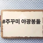 주꾸미 야광봉돌