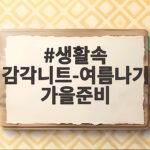 생활속 감각니트-여름나기 가을준비