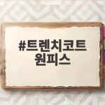 트렌치코트 원피스로 가을 스타일 완성 트렌치코트 원피스