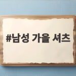 남성 가을 셔츠