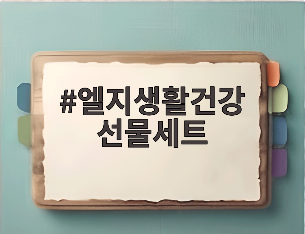 엘지생활건강 선물세트