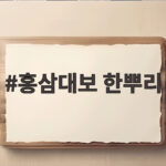 한뿌리 홍삼대보 면역력 피로회복 효과와 선물 홍삼대보 한뿌리