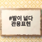 발이 넓다 관용표현 뜻과 의미 제대로 알기 발이 넓다 관용표현