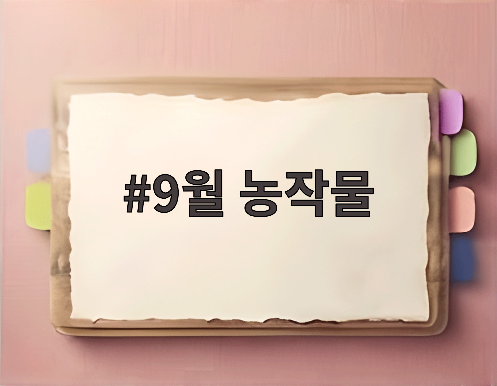 9월 농작물 씨앗 파종과 가을 텃밭 관리