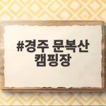 경주 문복산 캠핑장 여름 명당 데크 후기 경주 문복산 캠핑장