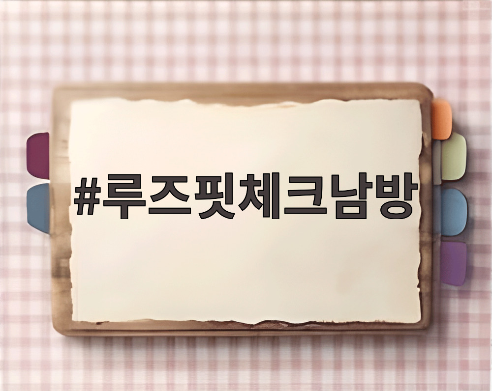 루즈핏체크남방
