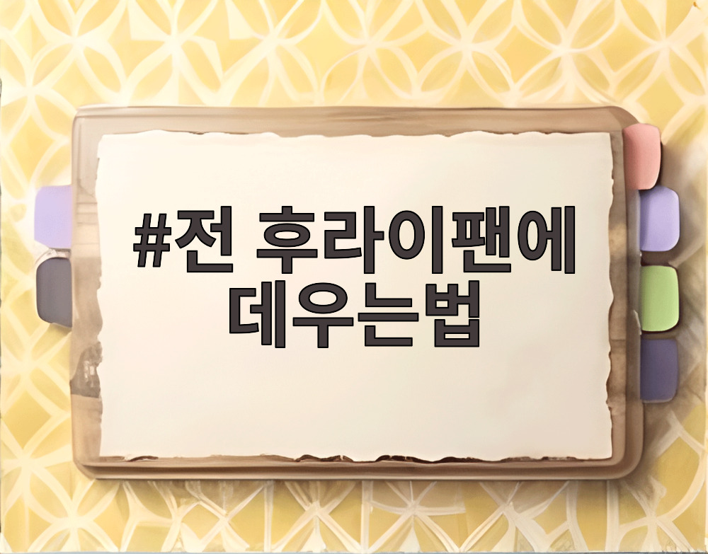 전 후라이팬에 데우는법
