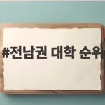 전남권 대학 순위
