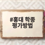 홍대 학종 평가방법 서류와 수능최저 정리 홍대 학종 평가방법