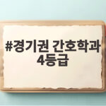 경기권 간호학과 4등급 합격 전략 경기권 간호학과 4등급