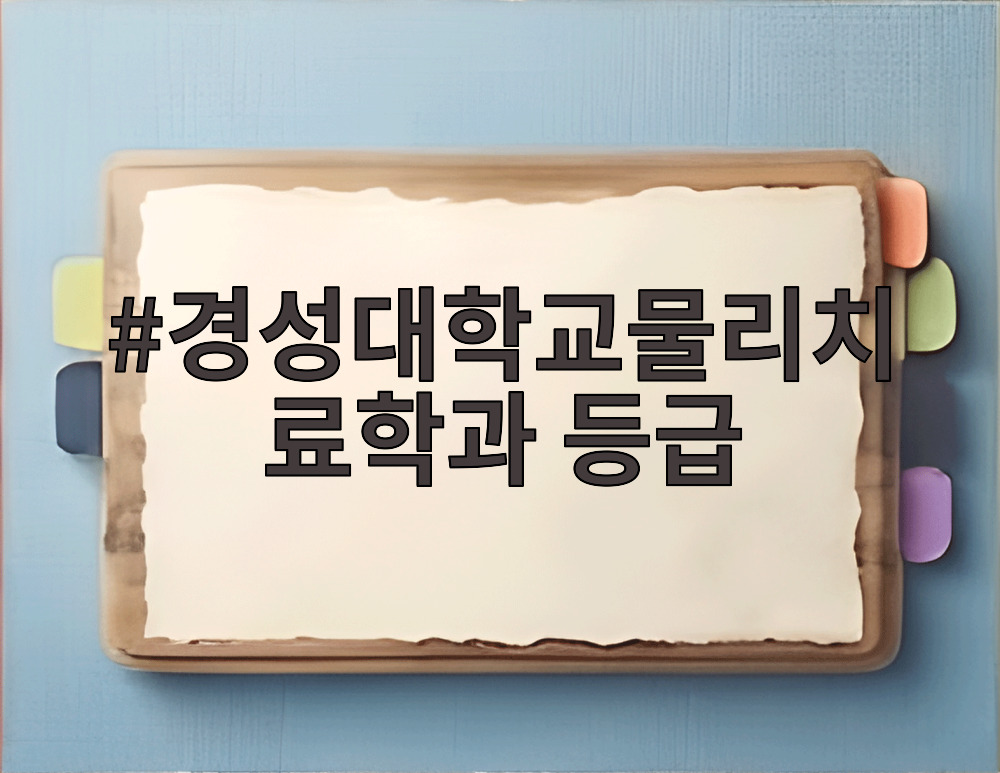 경성대학교물리치료학과 등급