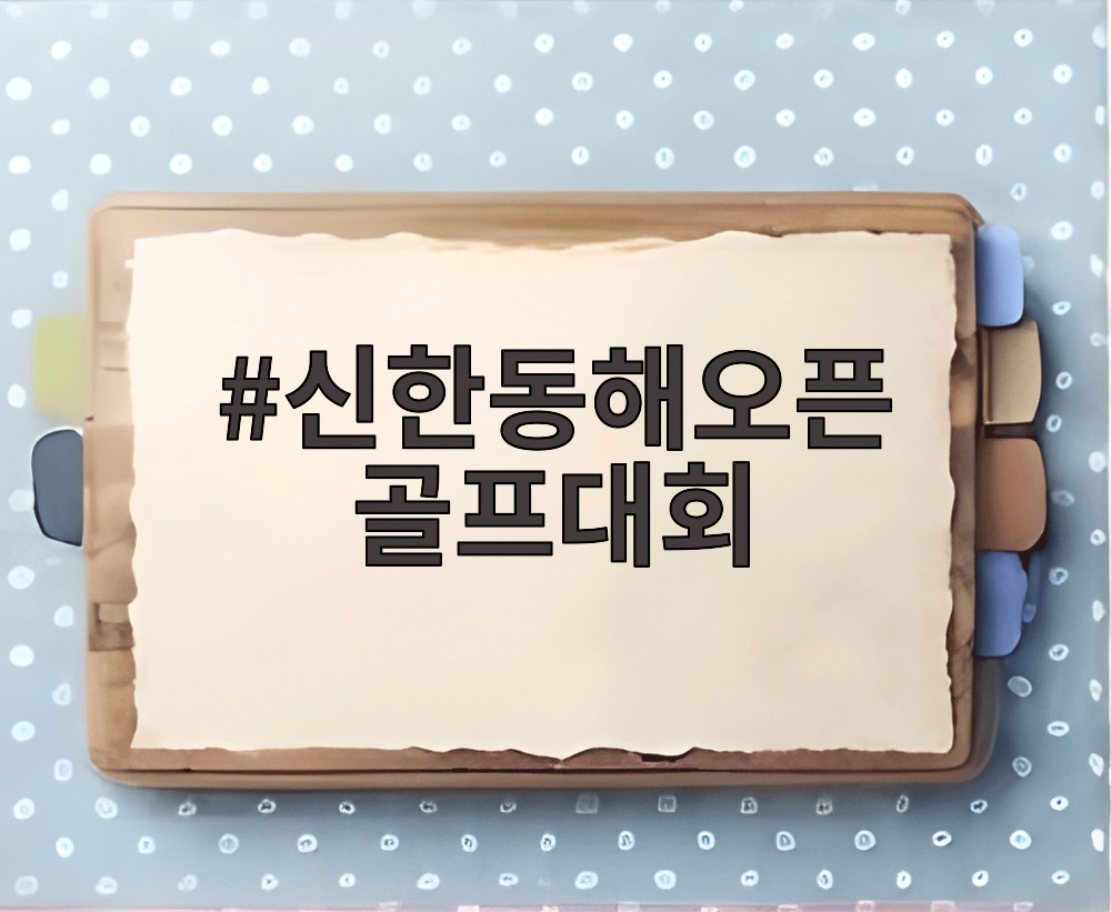 신한동해오픈 골프대회