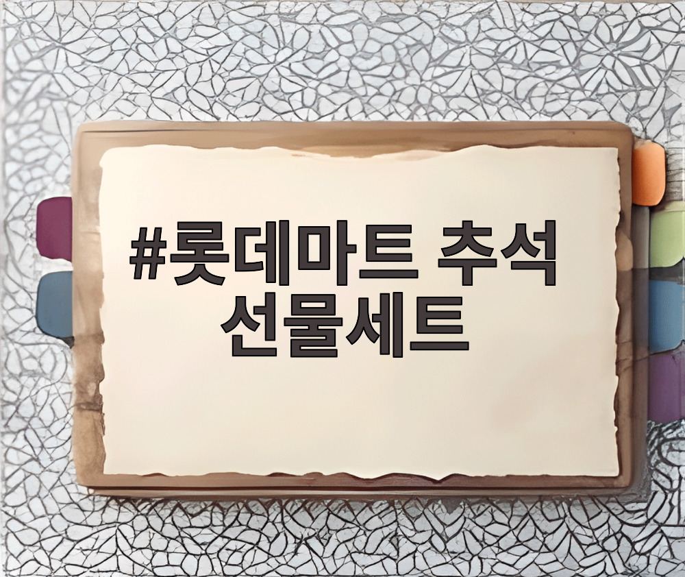 롯데마트 추석 선물세트