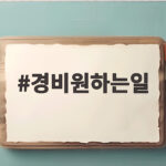 경비원하는일