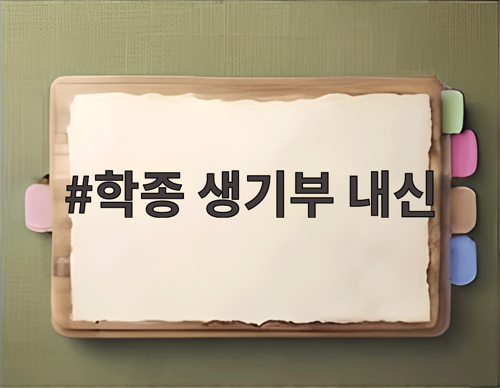 학종 생기부 내신