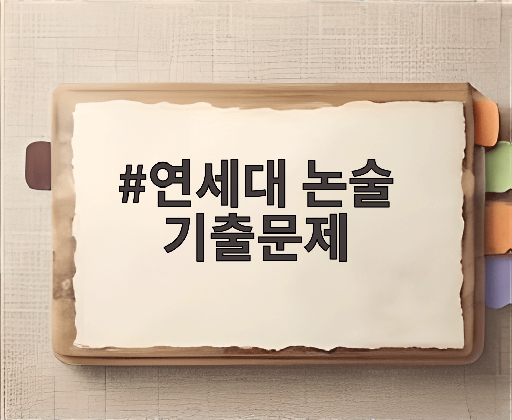 연세대 논술 기출문제