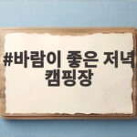 바람 좋은 저녁 캠핑장 솔캠 후기 및 예약 팁 바람이 좋은 저녁 캠핑장