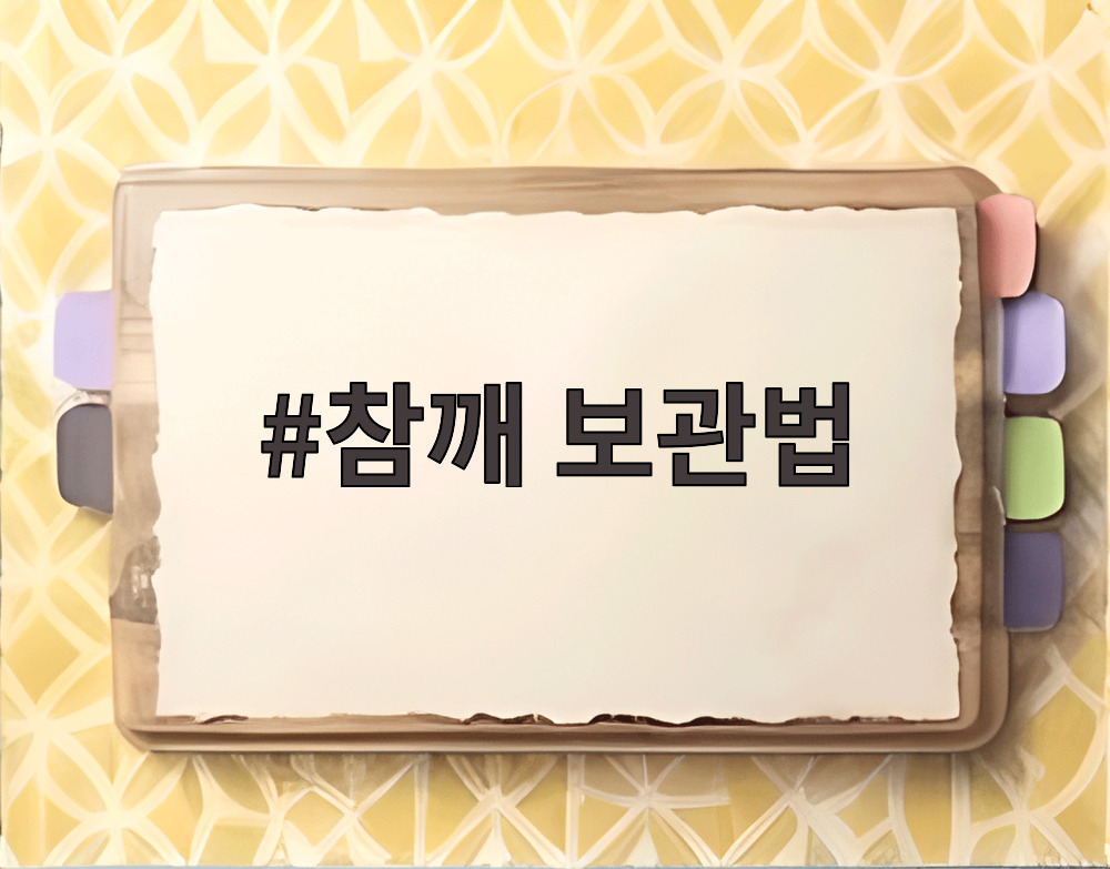참깨 보관법
