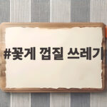 꽃게 껍질 쓰레기 분리배출 방법 꽃게 껍질 쓰레기