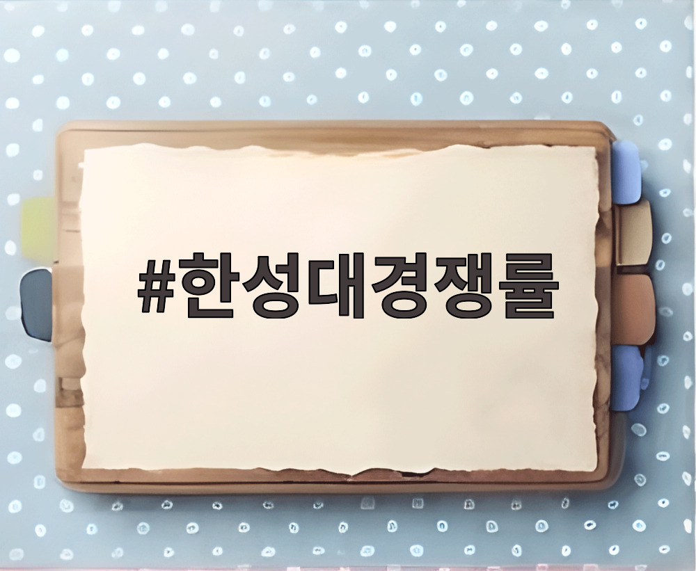 한성대경쟁률