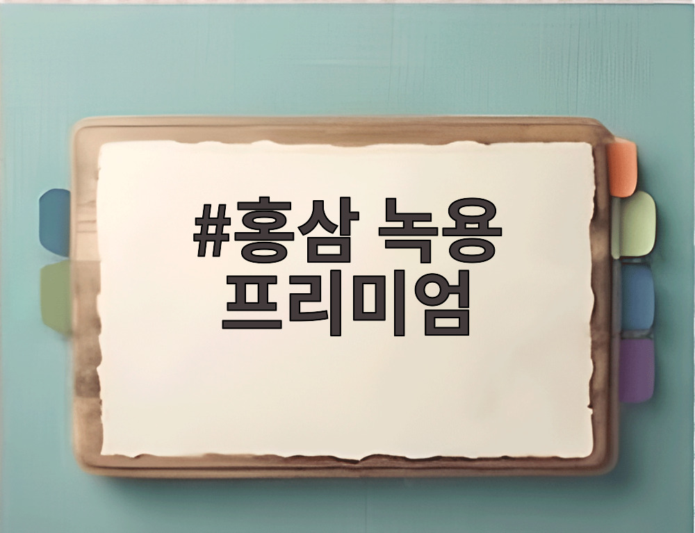 홍삼 녹용 프리미엄