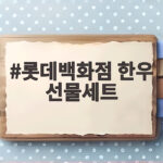 롯데백화점 한우 선물세트