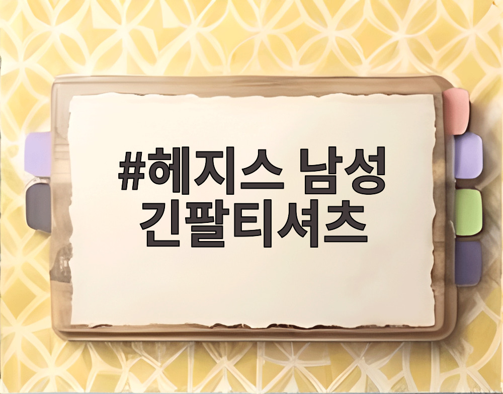 헤지스 남성 긴팔티셔츠