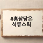 홍삼담은 석류스틱 추천 이유와 후기 홍삼담은 석류스틱